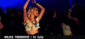 Milica Todorović  in “Tri Čaše” music video