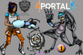 Portal OCs - video-games fan art
