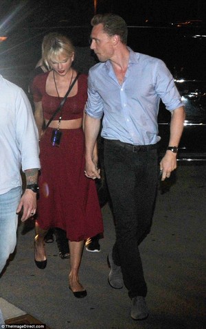Tom and Taylor leaving Selena Gomez's concert 6/21