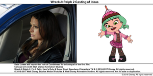  Wreck-It Ralph 2 Casting of Ideas: Katie Lowes