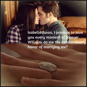 Edward proposing to Bella