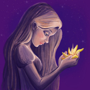  Rapunzel with Magic hoa