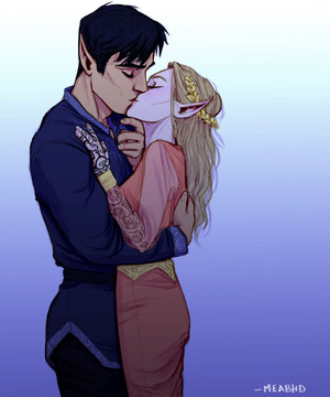  Rhysand and Feyre por meabhdeloughry