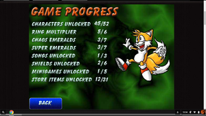  Sonic Boom میں تپ, تپ 2 Current Progress