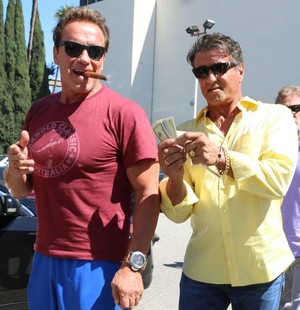  Sylvester Stallone and Arnold Schwarzenegger