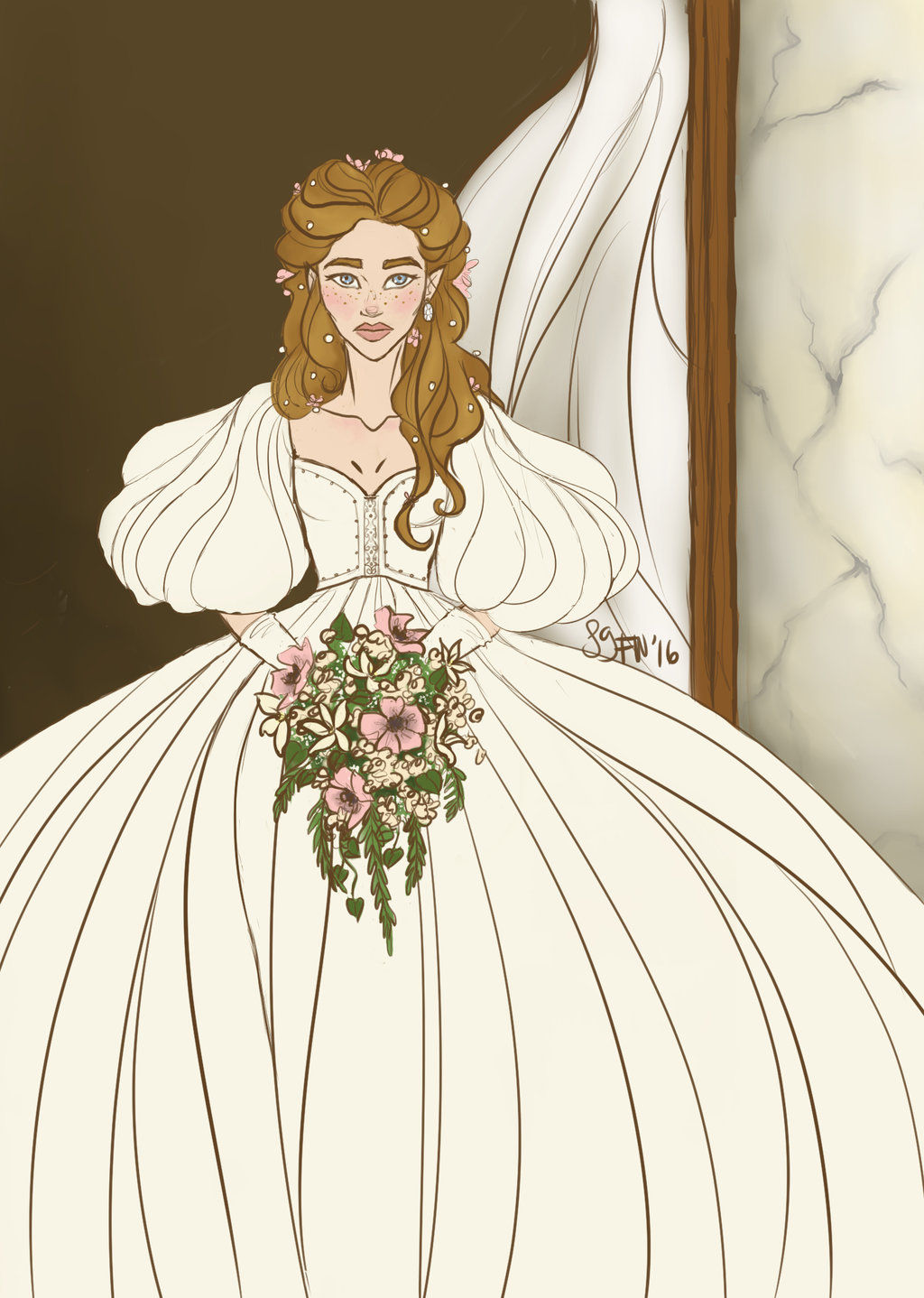 A court of thorns and roses series fan Art: the wedding door vervaine...
