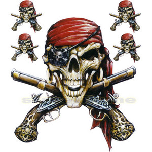  pirate skull pistols