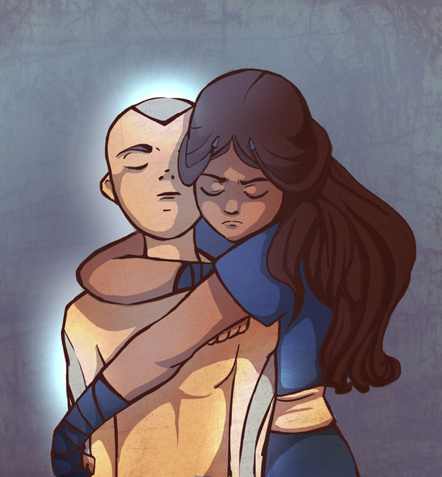 I never realized as a kid how Katara and Aang are constantly making googlee eyes at each other 