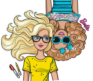  barbie with glasses <3