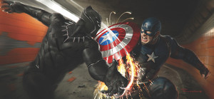  Black panther vs Captain America
