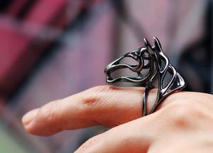  Gallop Horse Ring iconic horse head design Zodiac Morphosis LOFT22 high fashion Vulcan Jewelry