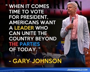 Gary Johnson (LIbertarian) Quote