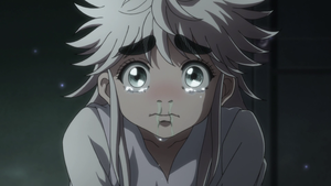  Komugi crying