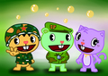 Persimmon, Flippy, and Cindy. - happy-tree-friends photo