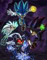 Sonic, Shadow, and Silver Vs Mephiles - sonic-the-hedgehog fan art