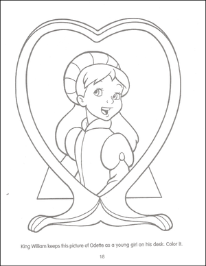  angsa, swan Princess Funtime Activity Book page 18