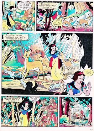  Walt डिज़्नी Movie Comics - Snow White and the Seven Dwarfs (Danish 1992 Version)
