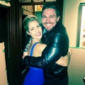 You can’t wrap love in a box, but you can wrap a person in a hug. - Unknown.  - stephen-amell-and-emily-bett-rickards photo