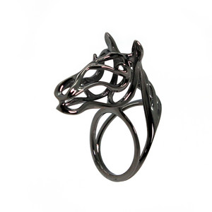  Zodiac Horse Ring pony ring wire sculpture Zodiac Morphosis LOFT22 3D printing Vulcan Jewelry