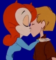 candy and wort kiss - disney-crossover photo