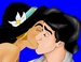 jasmine and eric kiss 4 - disney-crossover icon