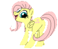 1218098  solo fluttershy suggestive cute smiling animated simple background looking at you open mout - my-little-pony-friendship-is-magic photo