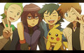 Ash with rivals - pokemon-guys fan art