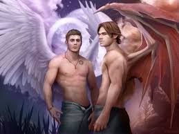  Demon Sam and ángel Dean
