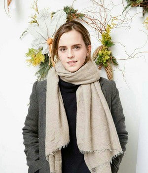  Emma visited the party "Domino" magazine in honor of the imminent approach of 크리스마스 holidays