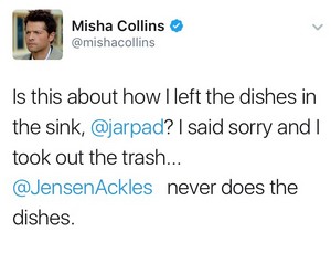  Jared and Misha Tweets