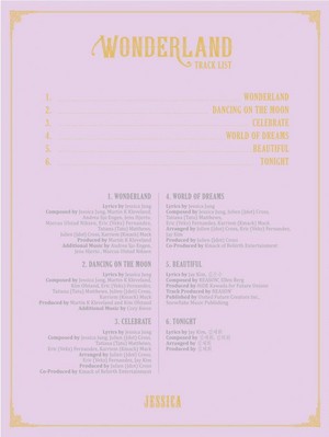  Jessica shares tracklist for her 2nd mini album 'Wonderland'!