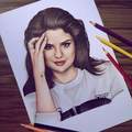 Selena art pic  - selena-gomez fan art