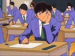Shinichi in Teitan High School
