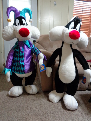 two new 50 inch Sylvester plush dolls