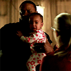 Aunt Felicity holding baby Sara