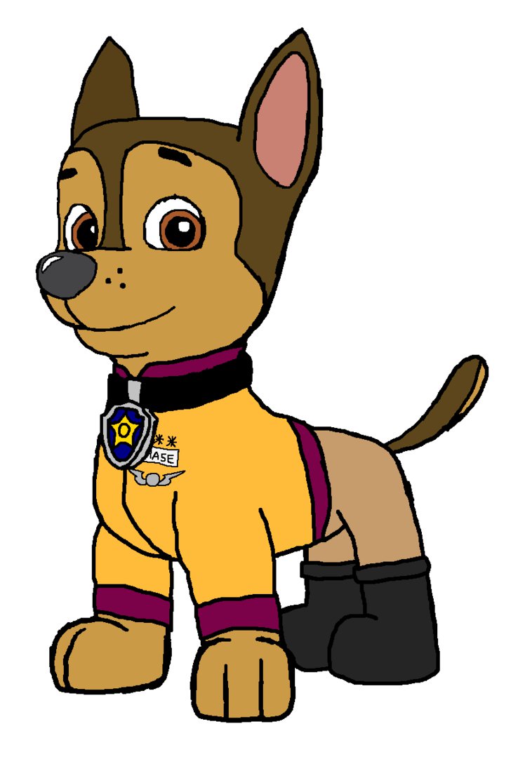 Paw Patrol, Patrulla de Cachorros fan Art: Chase.