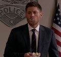 Dean eating doughnuts  - jensen-ackles photo