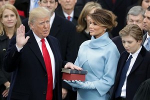  Donald J. Trump being sworn in as 45th President