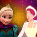 Elsa and Anastasia icon - childhood-animated-movie-heroines icon