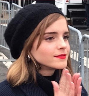 Emma Watson at the Women's March in Washington D.C.[January 21, 2017](Socail media pics)