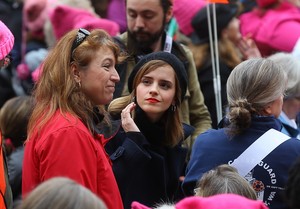 Emma Watson at the Women's March in Washington D.C. [January 21, 2017]