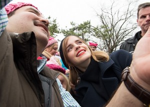  Emma Watson at the Women's March in Washington D.C. [January 21, 2017]