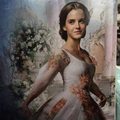 Emma Watson in Belle's wedding dress  - disney-princess photo