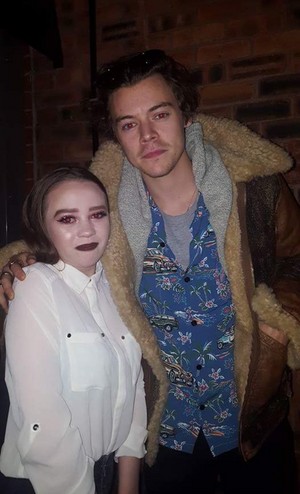  Harry with a fan recently