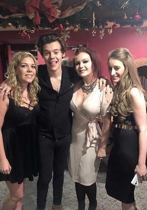 Harry with fans recently