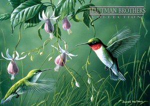  Hummingbirds and fuschia - Hautman Brothers