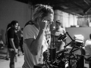 Kristen directing her short film,Come Swim