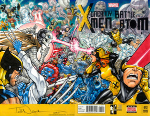 X men Hero Initiative 100 project cover by ToddNauck
