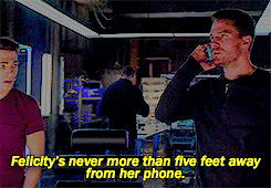  oliver + the endless amount of times he knew felicity