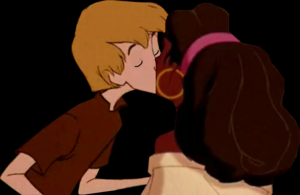  A Gipsywoman And A Boy Kiss